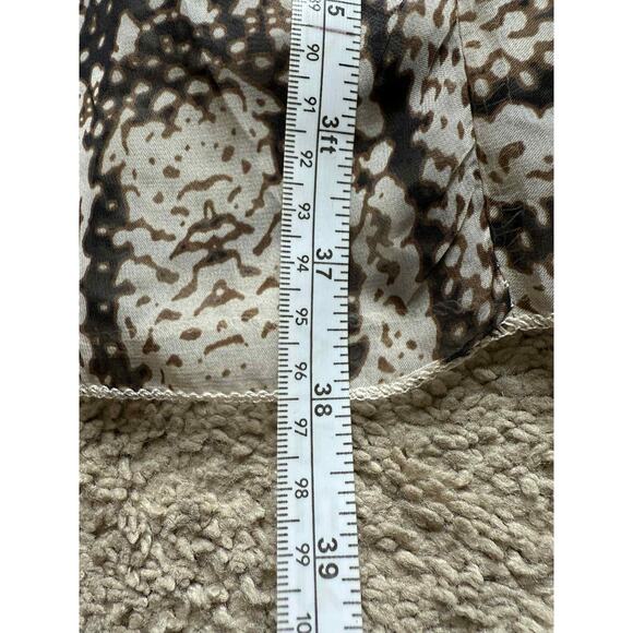 NWT Chicwish Snake Printed Asymmetric Chiffon Maxi Skirt Gray Women's Size XS-S - Picture 8 of 9